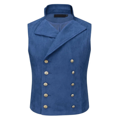Men's Formal Double-Breasted Vest for Weddings, Banquets & Business