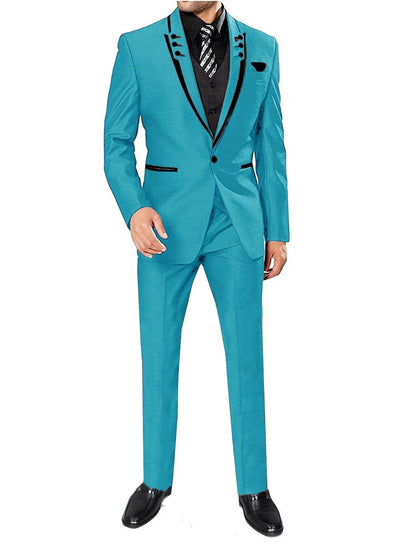 Men's 3 Pieces Suits Wedding Suits One Button Groom Tuxedos Men Leisure Boutique Business Wedding Suit Jacket Pants Vest