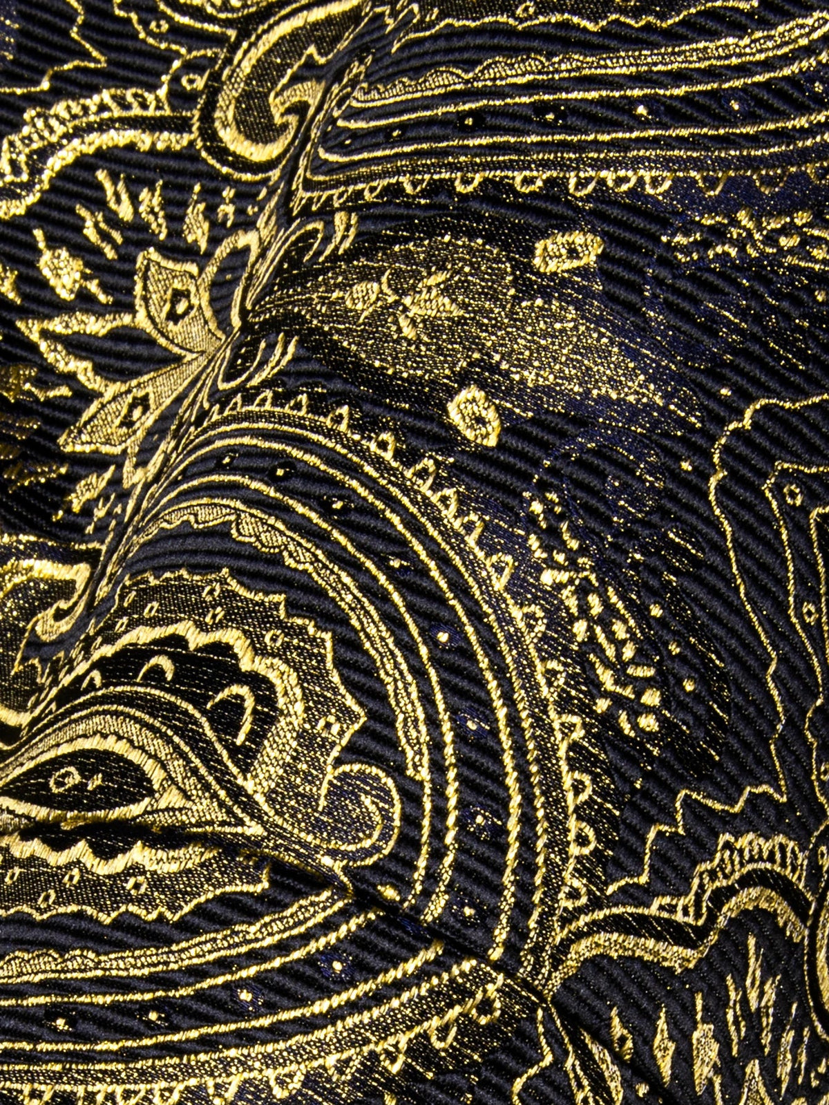 Men's Formal Vest Single Breasted Jacquard Shawl Collar Waistcoat Dark Gold Floral Wedding