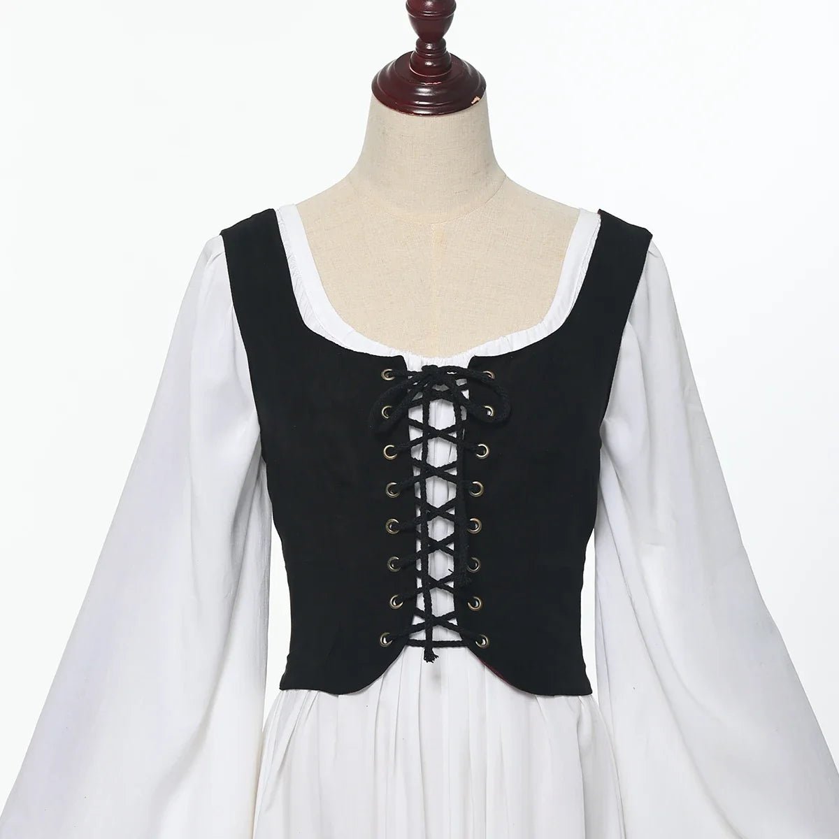 Pirate Corset Vest Steampunk Waistcoat Women Halloween Medieval Cosplay Tops