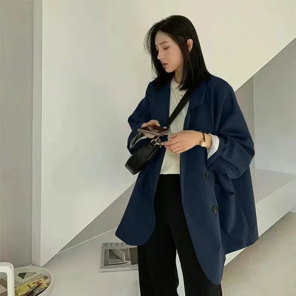 Spring Autumn Women's Blazers Slim Fit Fashion Slimming Elegance Jackets Casual Versatile Coat Outwear for Office Lady Clothing
