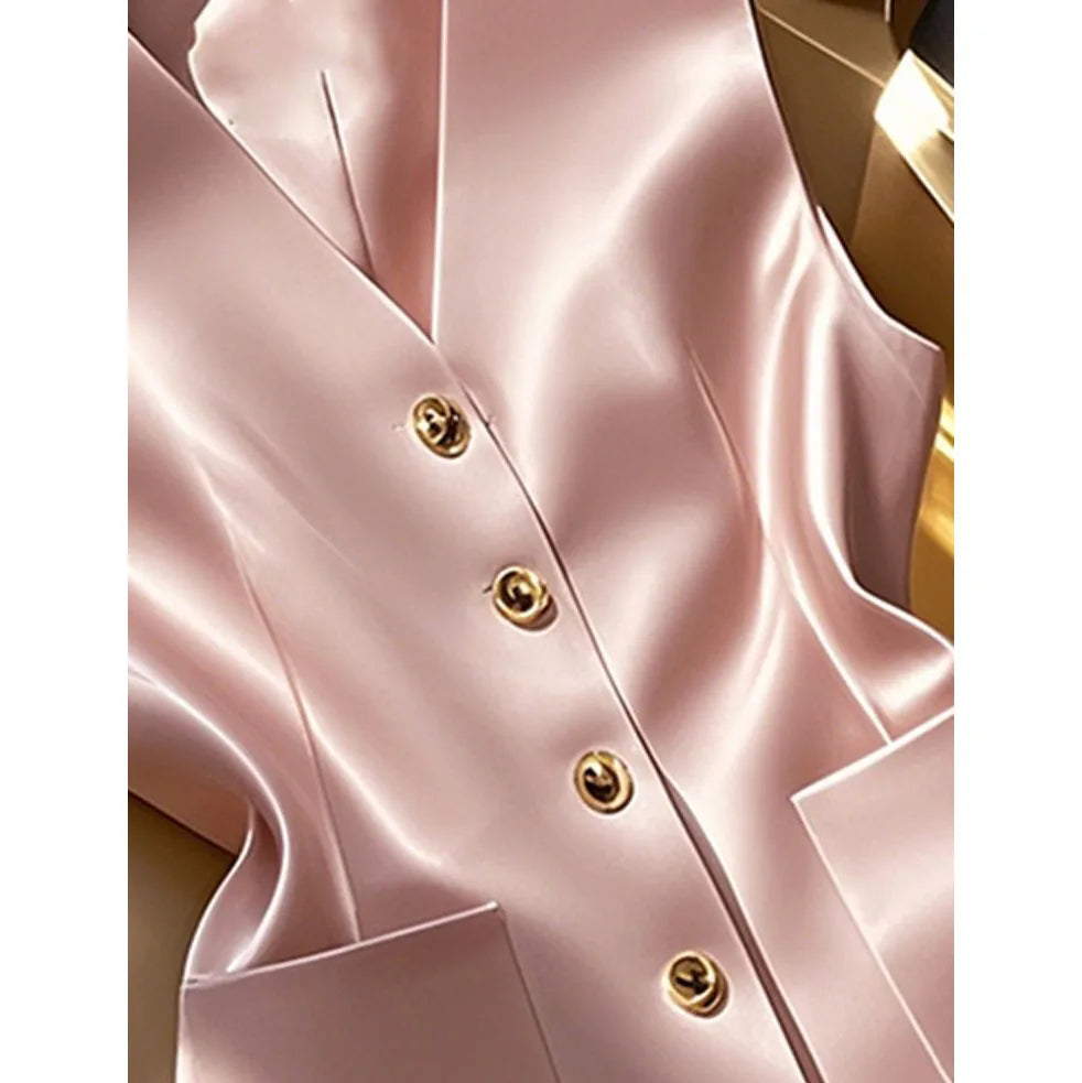 Female Occupation Vest Jacket Korean Ladies Fashion Versatile Blazer Sleeveless Coat Autumn Women Solid Color Suit Waistcoat Top