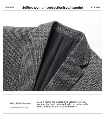 Blazer New Men's Fashionable Outdoor Travel Premium Business Wedding Versatile Host School Fit Casual Korean Version Blazer