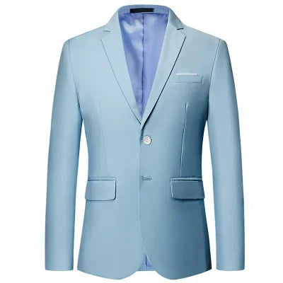 Men's Slim Fit Blazer for Wedding and Business Formal Occasions – Multiple Colors