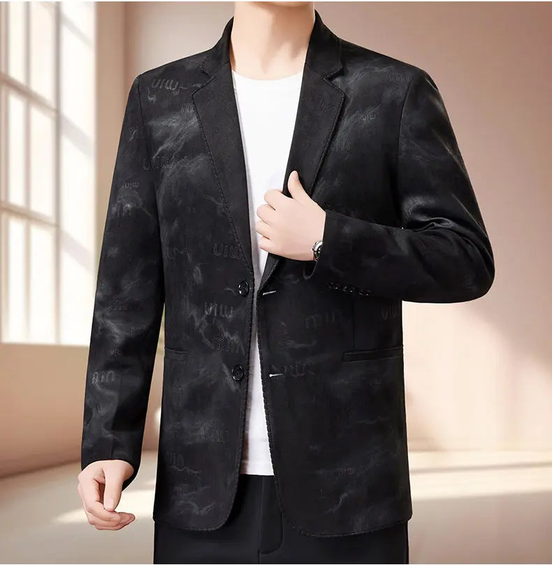 Blazer Men Fashionable Business Outdoor Travel Youth Campus Wedding Versatile Gentleman Host Slim-fit Casual Korean Style Blazer