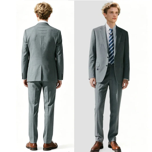Black Men's 2-piece Suit Single Breasted Plus Size Suit Set Blazer Pants Mail Formal Business Suits Banquet Dress Groomsman Suit