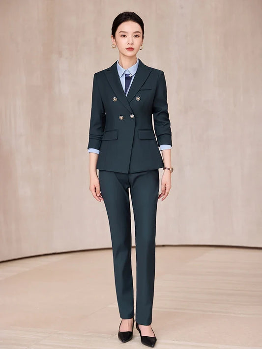Fashion professional women's two-piece pants+suit jacket, exquisite  elegant, new for autumn  winter 2025