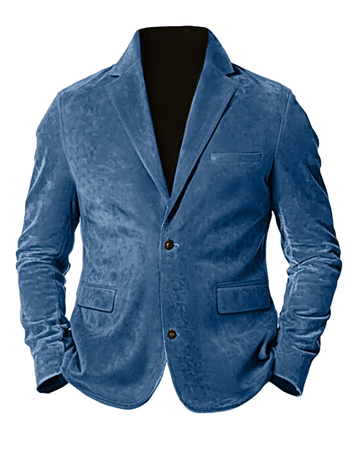 Men's Faux Suede Jackets Casual Retro Formal Coats for Men Fashion Slim Fit Jacket Comfortable Commuter Clothing