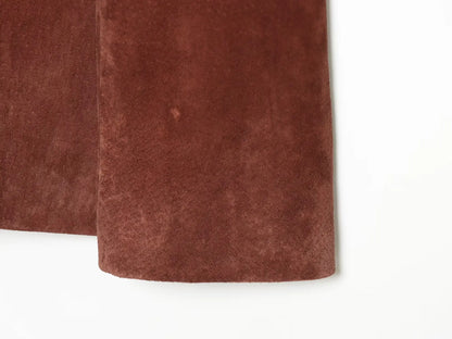 Vintage Women's Suede Texture Slim Blazer 2026 Autumn Double Breasted Lapel Suit Jacket Female Elegant Office Coat Outerwear