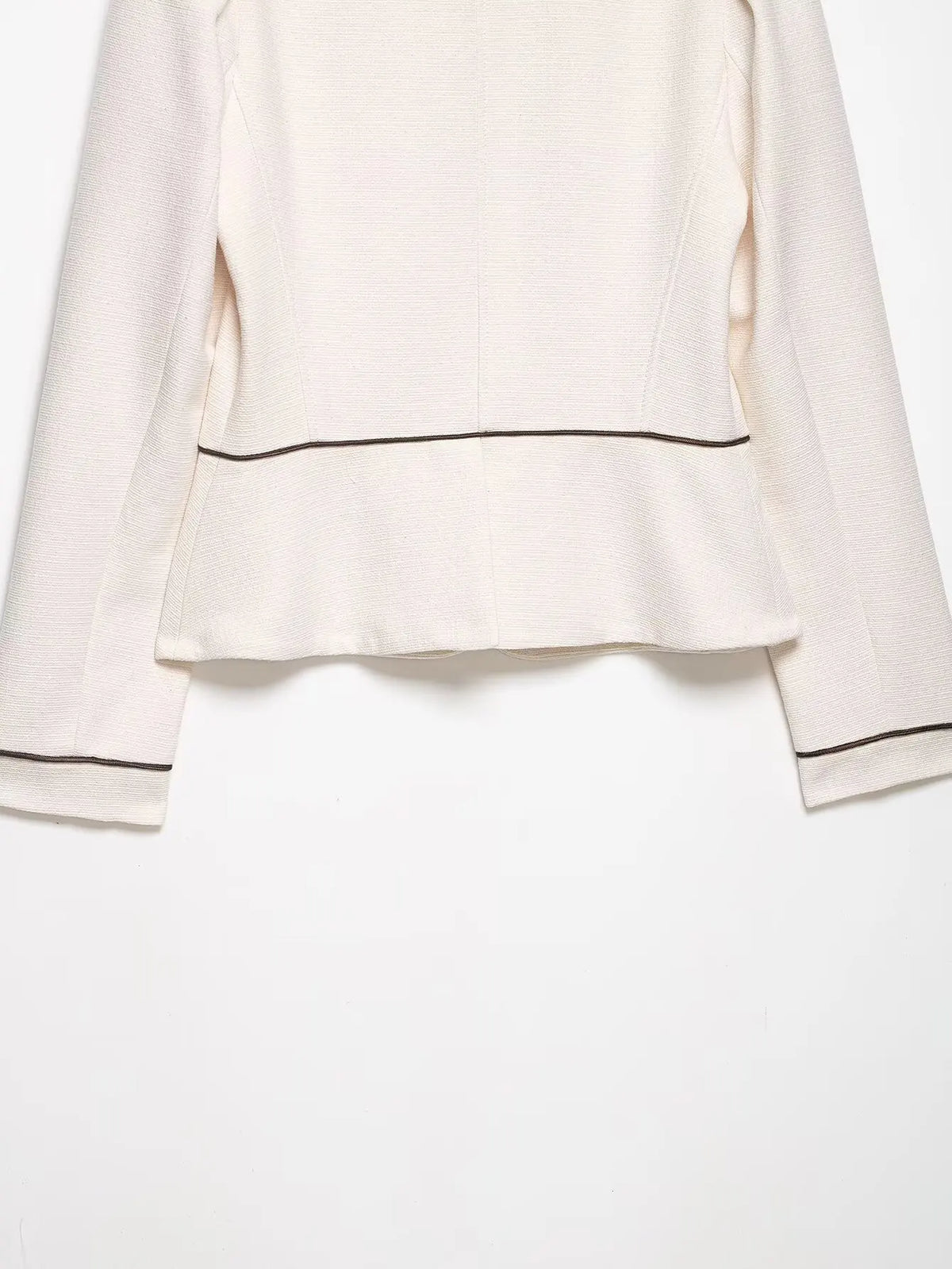 2026 Women Spring Elegant Single Breasted Stand Collar Long Sleeves Short Coat Woman Fashion Casual Beige Tweed Blazer Jacket