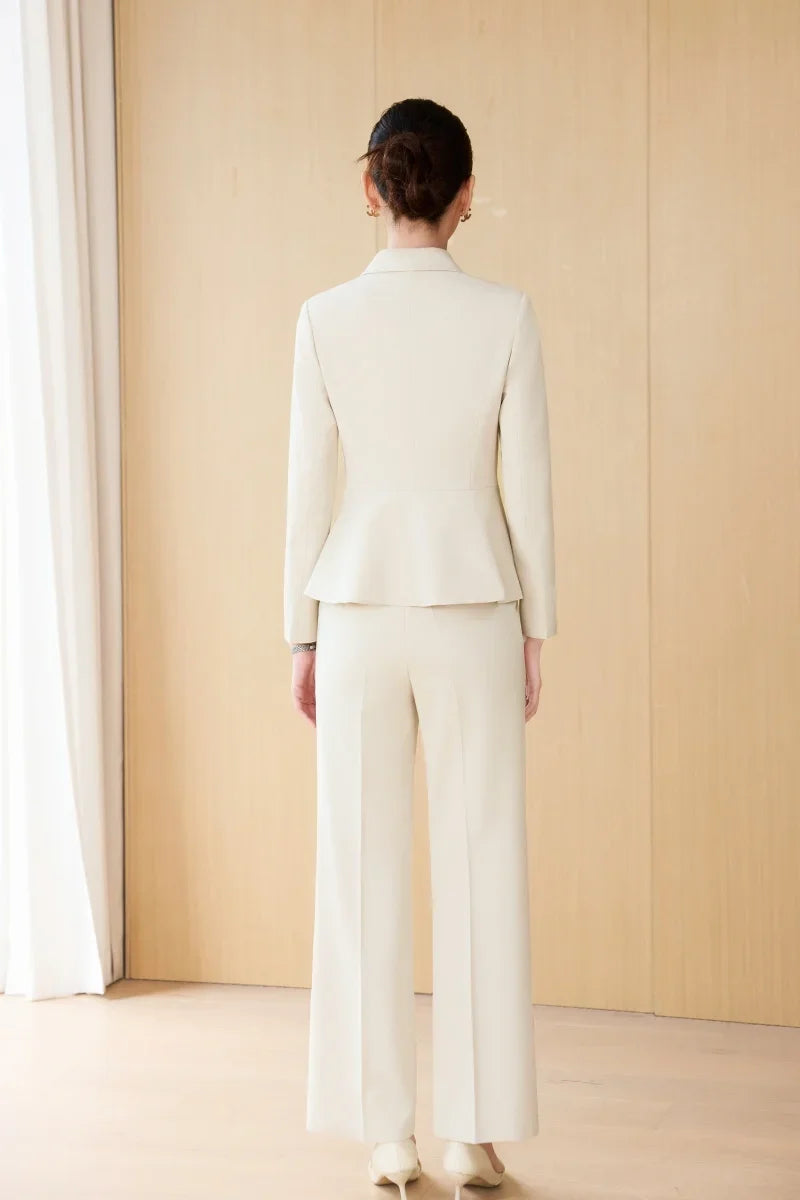 Fashion professional women's high-quality two-piece pants+blazers, exquisite elegant, new products for autumn winter 2025