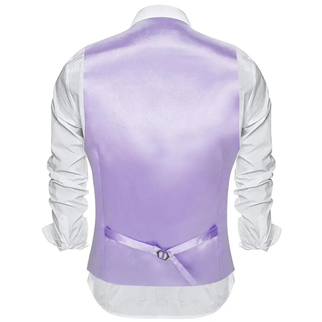 Men's Satin Vest Slim Fit Single-Breasted Waistcoat for Weddings and Formal Occasions