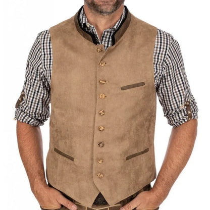 Men's Vest Single Breasted Formal Waistcoat for Wedding Banquet and Business