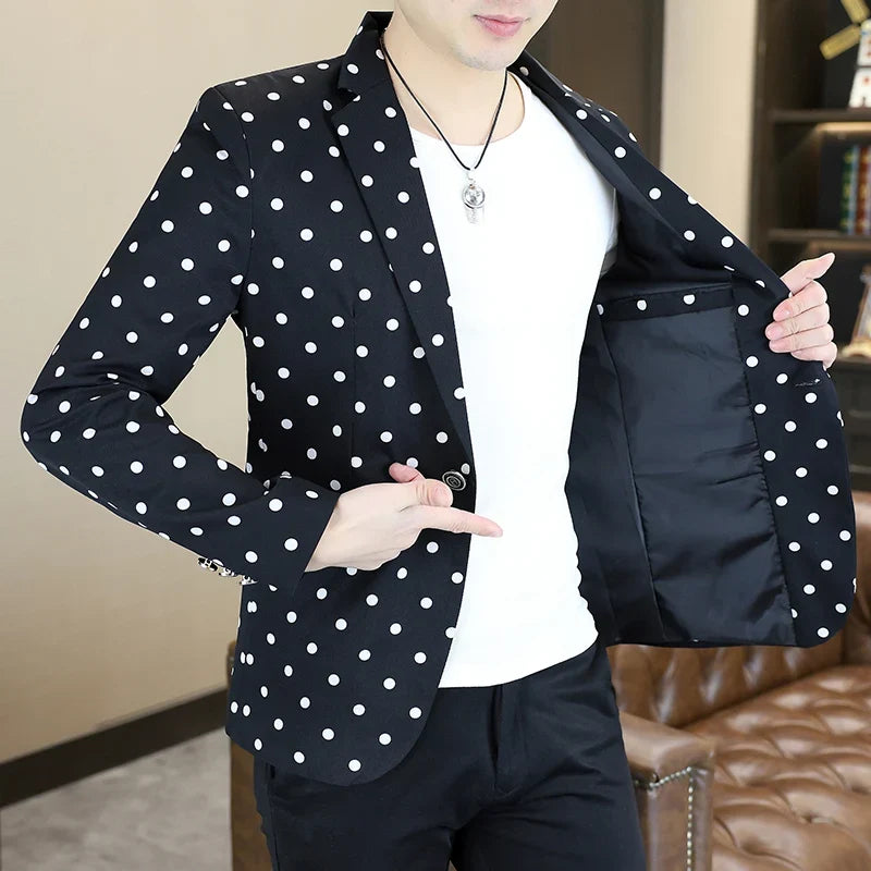 Blazer Men's Fashion Business Gentleman Groom Professional Gentleman Form-fitting Versatile Casual Formal Wear High-end Blazer