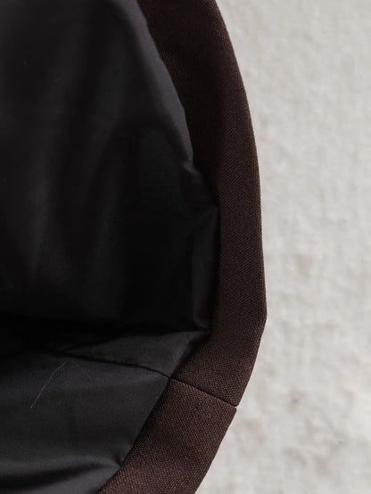 Women Brown Blazer Jacket Y2k 2000s Vintage Bandage Suit Coat Long Sleeve Double Breasted Oversize Outerwear Spring Autumn 2026