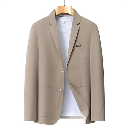 2026 Spring/Summer New High-End Suit Jacket Men's Lightweight Soft and Breathable Fashion Business Casual Jacket Top