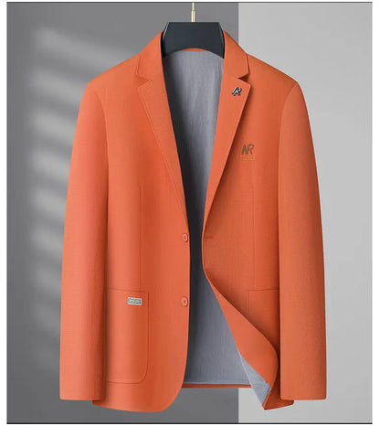 Blazer Men's Fashion Business Outdoor Travel Youth Campus Wedding Versatile Host Shaping Casual Korean Style Thin Style Blazer