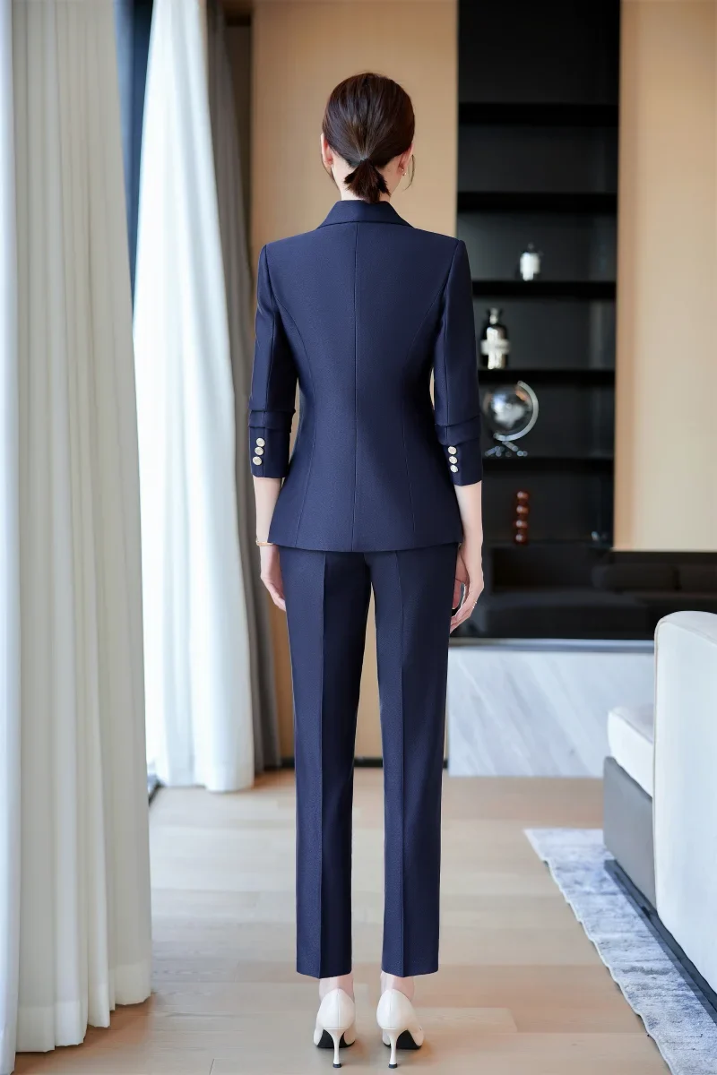 New fashion professional women's clothing for 2025, high-quality two-piece suit jacket + pants. Elegant and charming