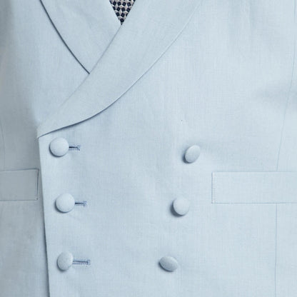 Men's Formal Vest – Double Breasted Lapel Waistcoat for Weddings & Business
