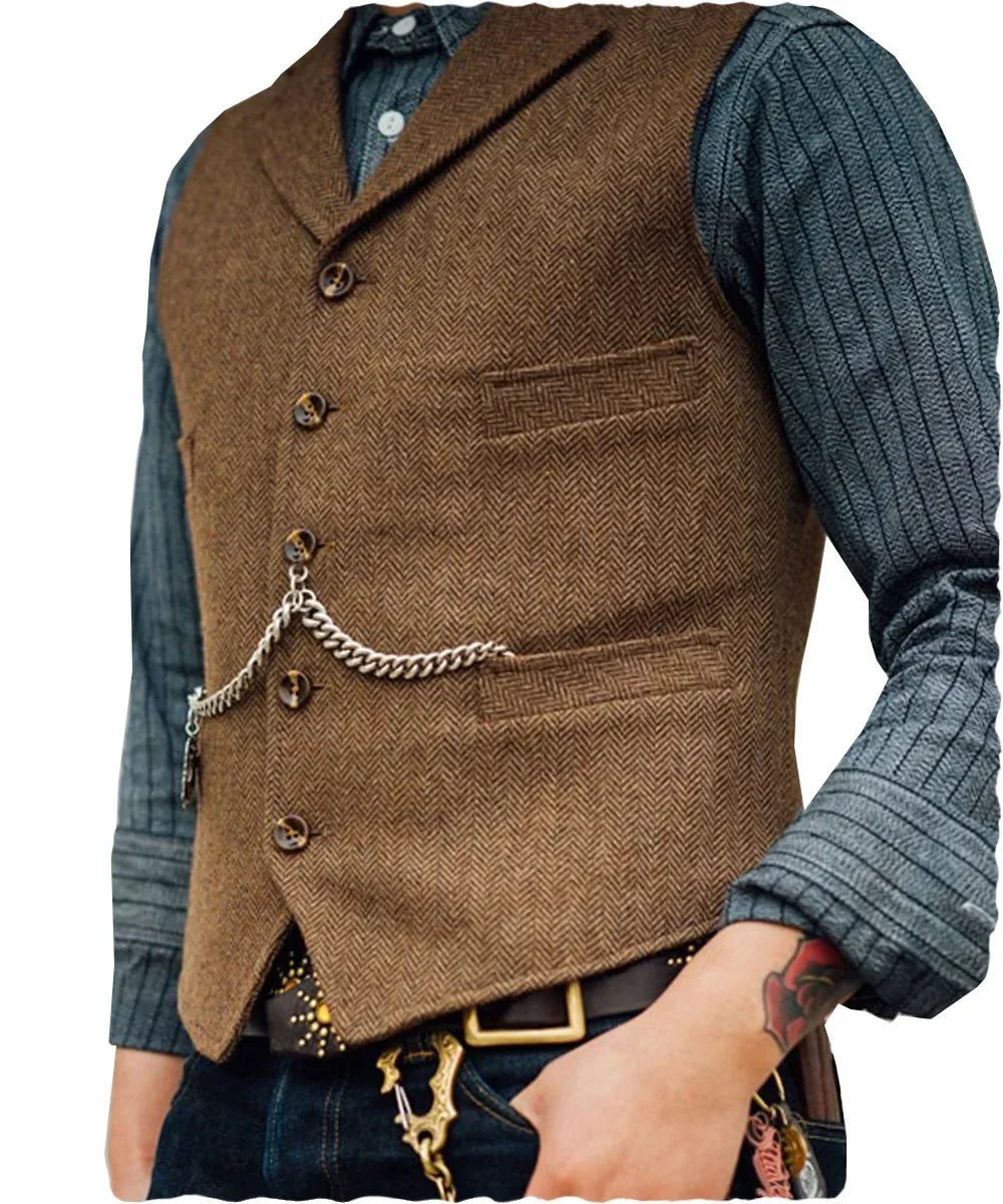 Men's Suit Vest for Wedding & Smart Casual – Multi-Color Waistcoat