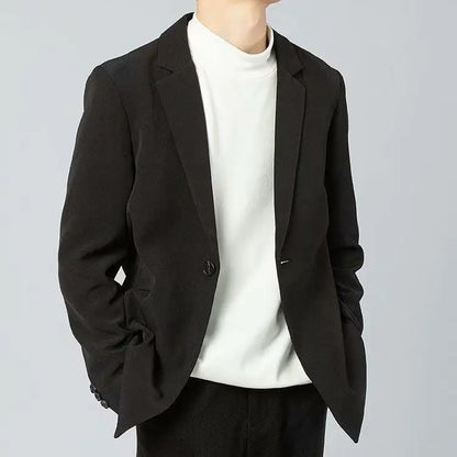 Casual Suit Jacket Early Spring Light Mature Style Men's Korean Trendy Single Blazer Suit Set