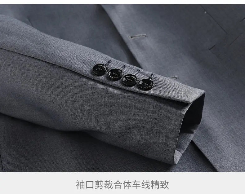Blazer Men's Fashionable Business Zhongshan Suit Gentle Slimming, Gentleman's Casual Chinese Stand-up Collar, High-end Blazer