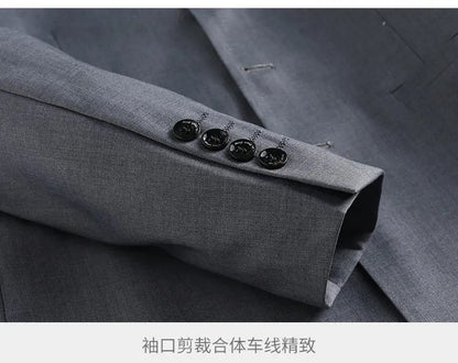 Blazer Men's Fashionable Business Zhongshan Suit Gentle Slimming, Gentleman's Casual Chinese Stand-up Collar, High-end Blazer