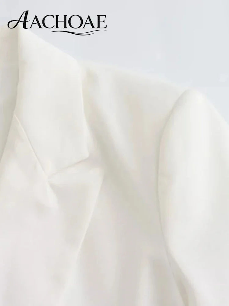 Women Double Breasted Blazer Elegant Office Lady Suit Jacket Oversized Casual Long Sleeve Blazer Spring Autumn Outerwear