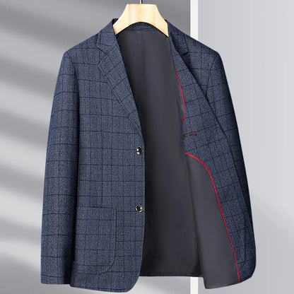 For the Autumn and Winter of 2025, Middle-aged and Elderly Men's Business and Casual Woolen Suit Jackets for Dads