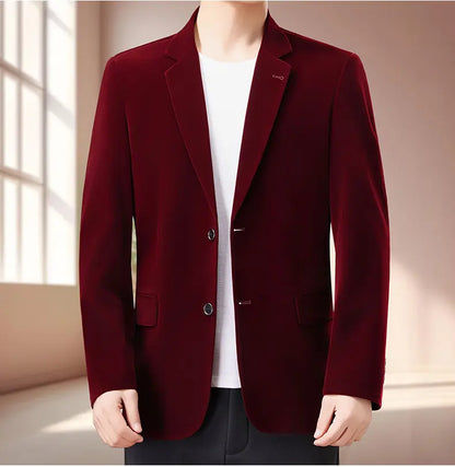 Blazer Men Fashionable Business Outdoor Travel Youth Campus Wedding Versatile Gentleman Host Slim-fit Casual Korean Style Blazer