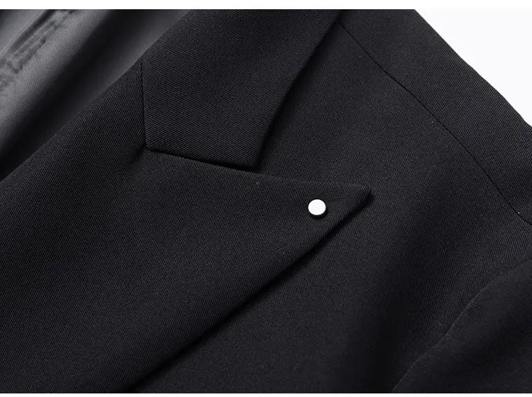Black Yamamoto Style Blazer Man Luxury Loose Cardigan Jacket 2026 Vintage Chaqueta Para Hombre Elegante Suits Japanese Uniform