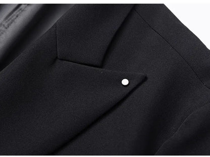 Black Yamamoto Style Blazer Man Luxury Loose Cardigan Jacket 2026 Vintage Chaqueta Para Hombre Elegante Suits Japanese Uniform