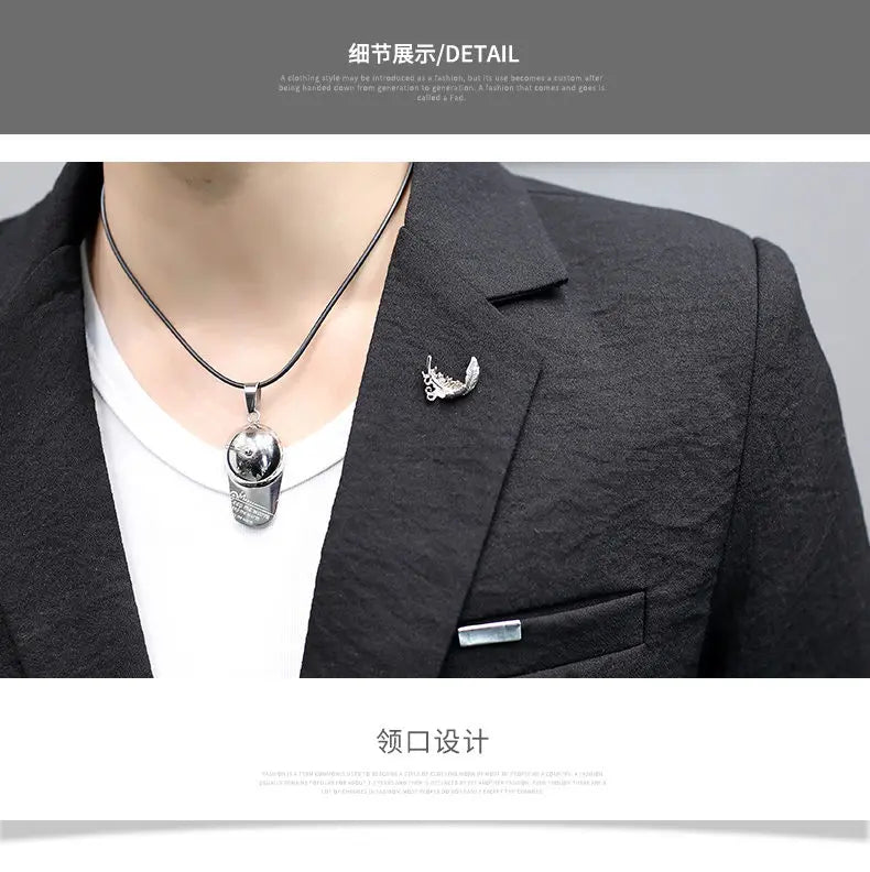 Blazer: Outdoor Fashion, Business-style, Gentleman's Wedding Host, Campus Casual, Relaxed, Korean-style, Youthful Men's Blazer