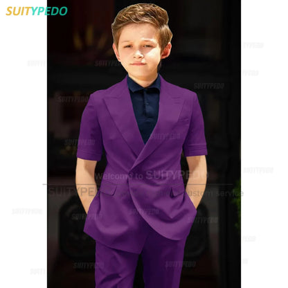 Big Boys Suit Graduation Ceremony Formal Outfits Birthday Party Newest Full Children's Set Homecoming Custom Fashion Costumes