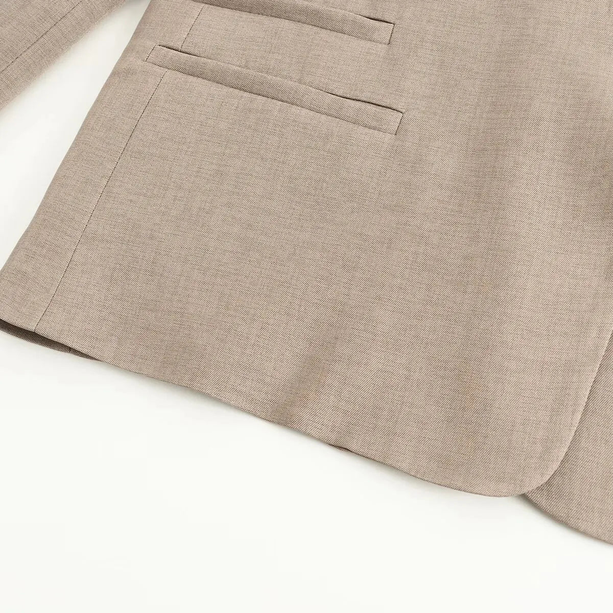 Chic Casual Fashion 2026 Office Lady Women Blazer Buttons Streetwear Jacket Long Sleeve Beige Female Elegant Outwear