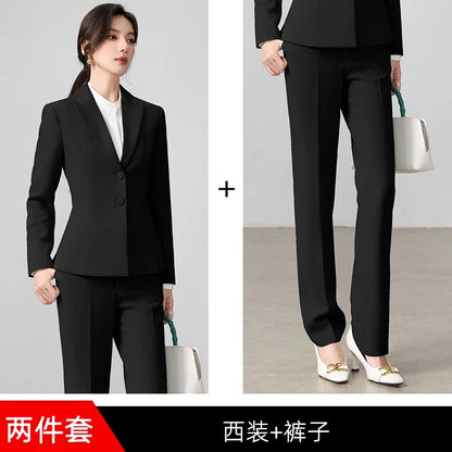 Ladies Business Outfit High-Quality Pants And Suit Jacket Slim Elegant Fashionable 2026 New Arrival