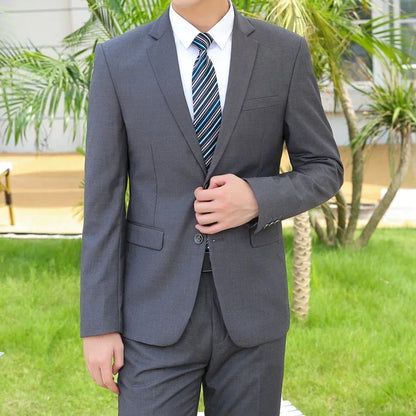 Men's Slim Fit Formal Suit Set – Blazer & Pants for Business, Wedding & Special Occasions