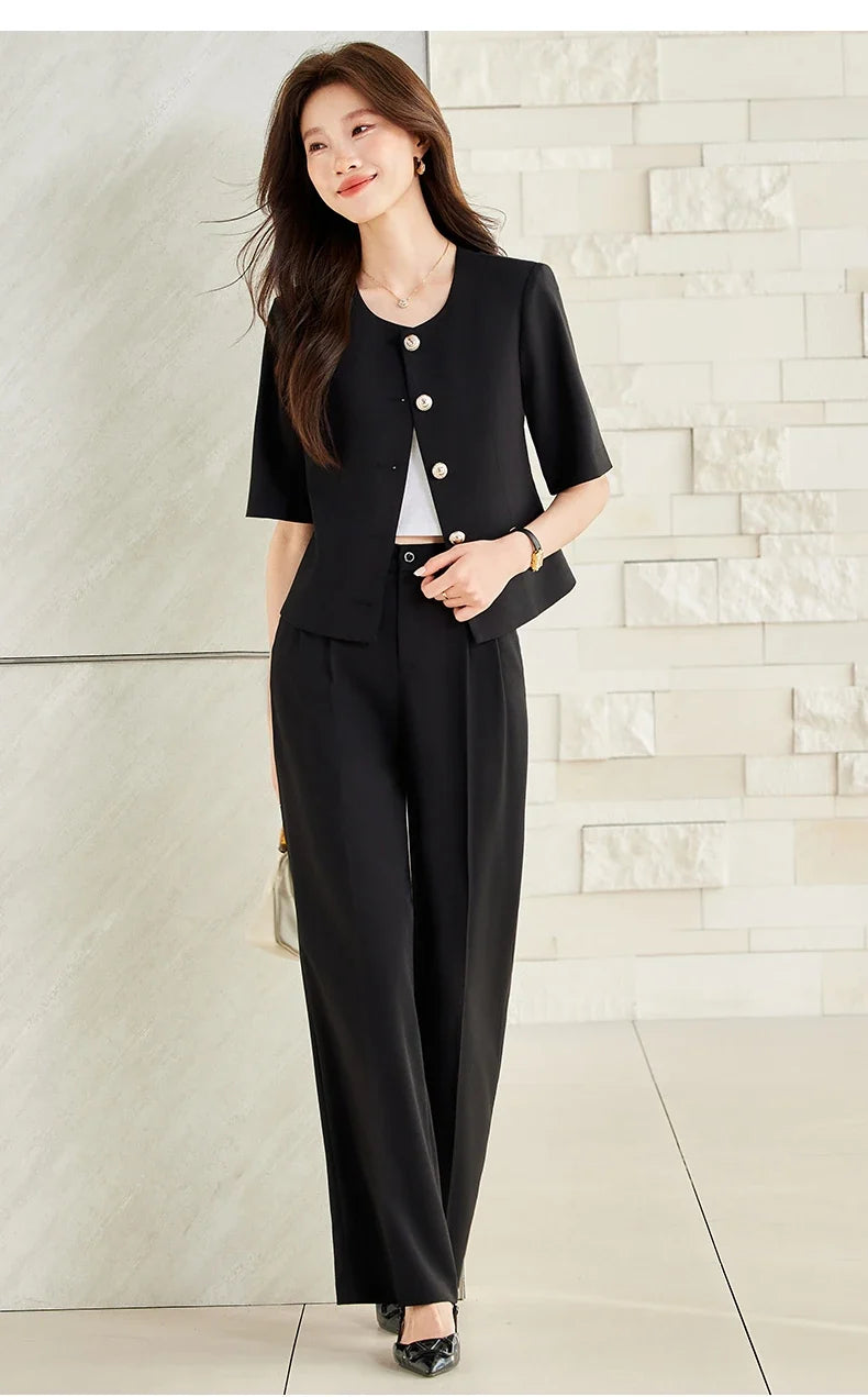 Fashionable Professional Women's Clothing, Two-Piece Blazer+Pants, Exquisite Elegant, 2026 Spring/Summer New Collection