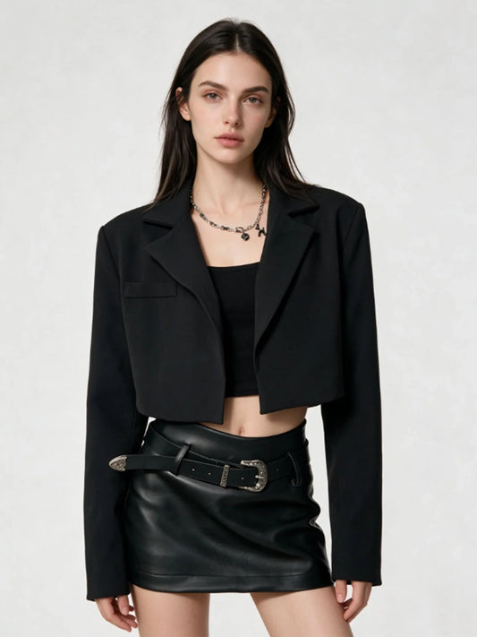 Women Pink Blazer Y2k 2000s Vintage Suit Coat Korean Style Loose Vintage Casual Cropped Jacket Outerwear for Women Spring Autumn