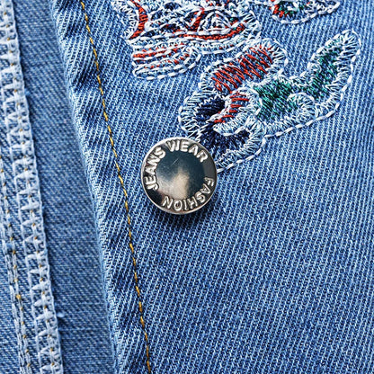 2026 New Summer Thin Denim Vest Jacket Fashion Embroidered Sleeveless Waistcoat Female Vintage Jean Vest Coat Tops Chaleco Mujer