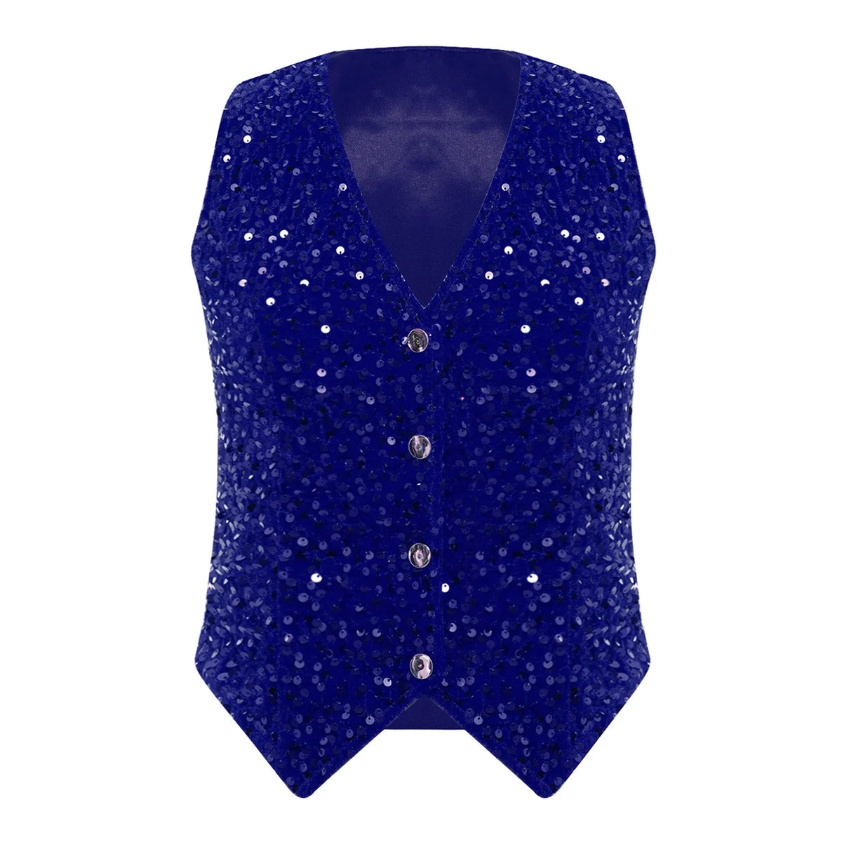 Vests for Women Fashion Waistcoat V-neck Sleeveless Vest Music Festival Sequin Party Tops Cocktail Party Nightclub Disco Outfit