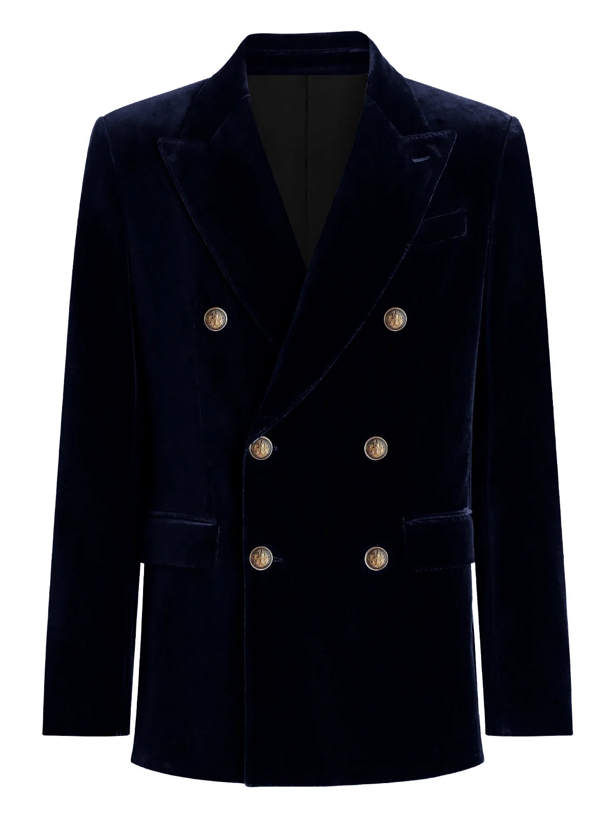 Burgundy Velvet Blazer for Men with Double Breasted Dinner Jacket Elegant Casual Slim Fit Suit Coat 2026 New