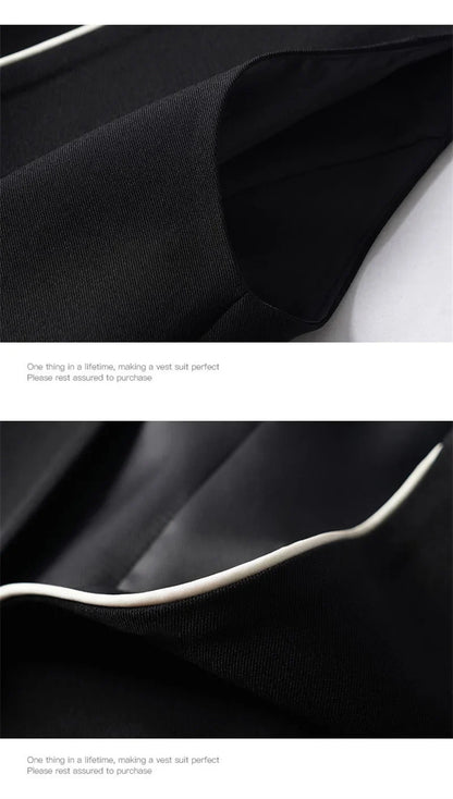 Black Office Suit Vest Jacket Women Clothing 2026 New Korean Sleeveless Jacket Coat Casual Waistcoat Feminine Waistcoat Tops