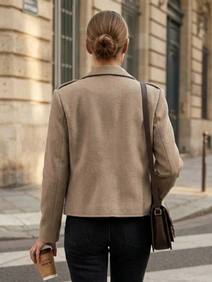 Spring Autumn 2026 Bomber Jacket Women Soft Solid O-neck Zipper Dual Pockets Short Coat Women Clothing Female Multi Colors 63993