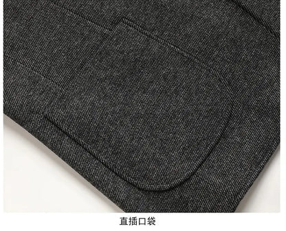 Men's Classic gray Business Casual Blazer Slim Fit Single-Breasted Suit Jacket with Notch Lapel for men Office and Formal Events
