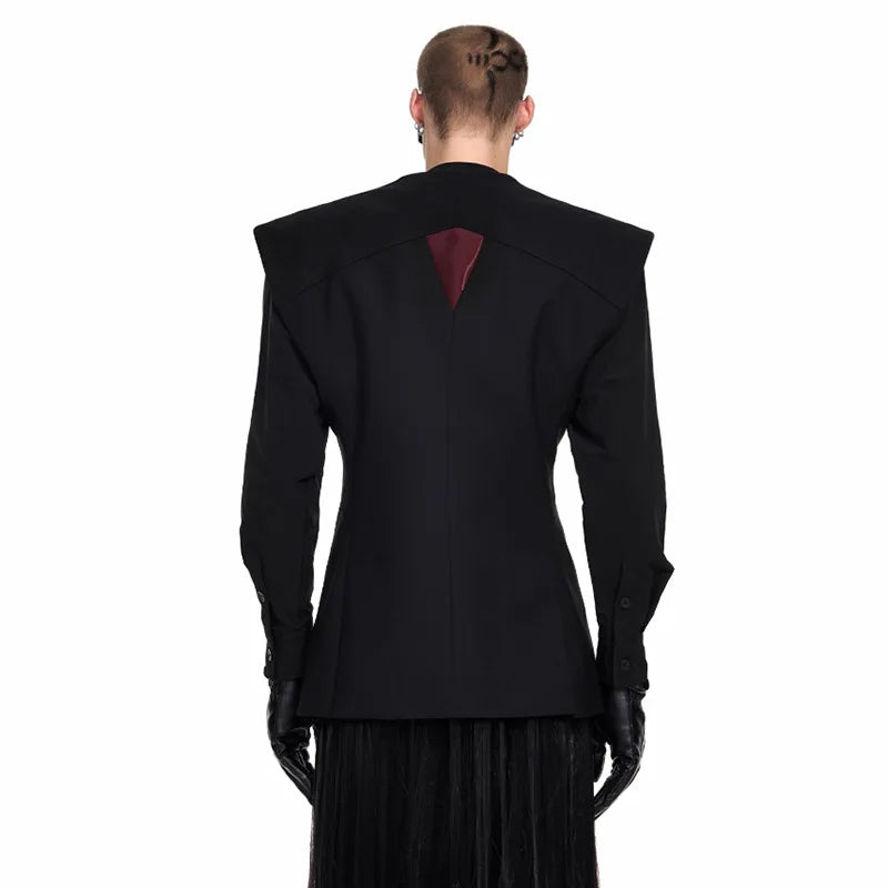 Fashion Original Personalized High Quality Sleeveless Vest Coat Men 2025 New Double Breasted Street Male Waistcoat JY4030