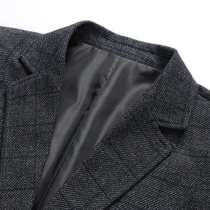 Blazer's New Outdoor Men's Fashion, Sporty and Slimming British Style Business Gentleman's Versatile Wedding Checkered Blazer