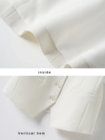 Single-Breasted Layered Suit Vest for Women Suitable for Spring and Autumn Can Be Worn as an Inner or Outer Layer Stylish Off