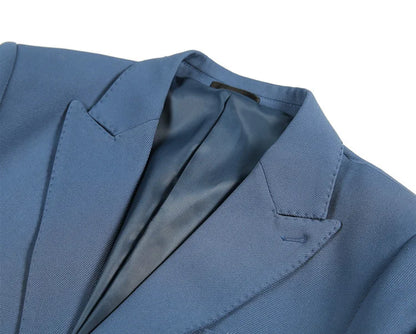 2022 Classic Green Blue Jacket Uniform Groom Tuxedos Mens Wedding Suits Peaked Lapel Man Business Blazer Groomsmen Prom Dress