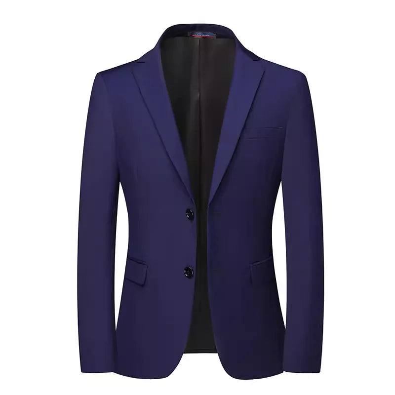 Men's Winter Thick Padded Blazer Warm Loose Casual Jacket Plus Size Middle Aged Dad Outerwear